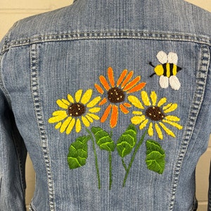 【IONSEOUL】Denim Wappen Embroidery Jacket 4JH590 9046-Blazer-Jean-Embroidery-