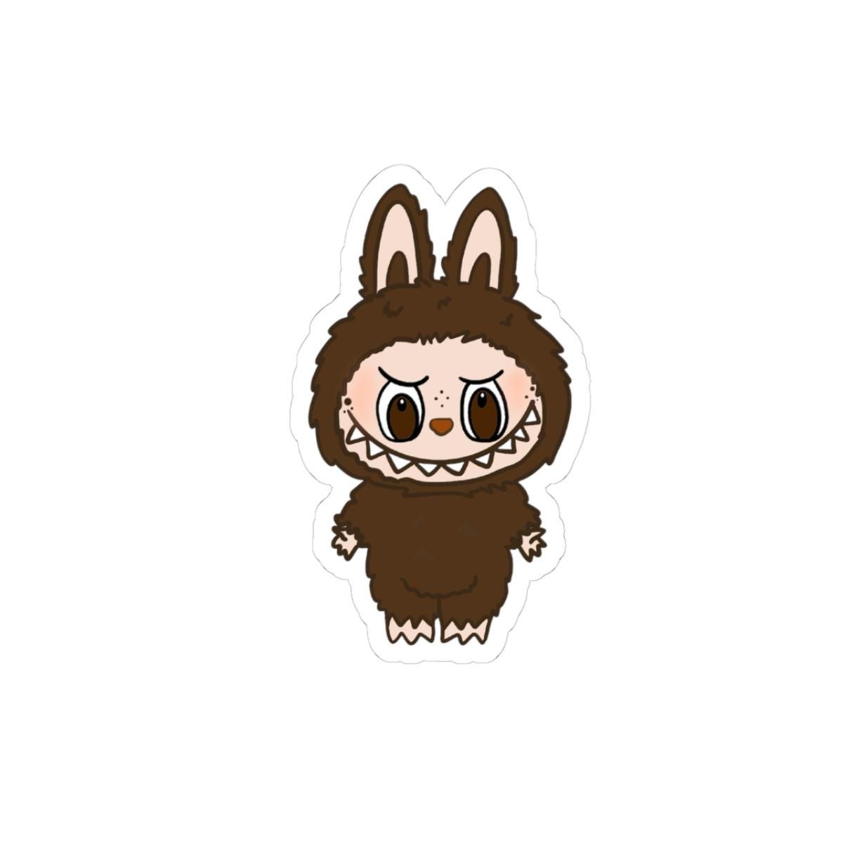 Chestnut Cocoa Labubu Monster Kiss-Cut Stickers