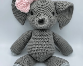 Gehaakt knuffeldier olifant | Handgemaakt babycadeau