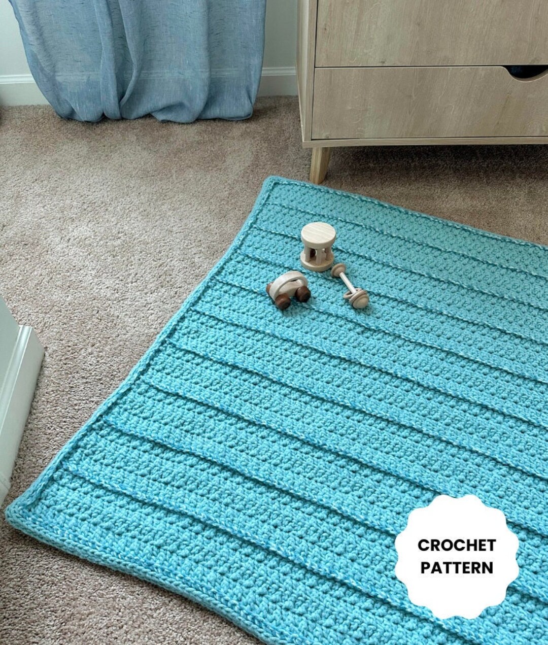 Crochet Pattern Milestones Playmat Blanket Crochet Blanket Pattern, Crochet Baby Blanket