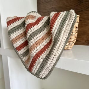 CROCHET PATTERN | Sasha's Stripes Crochet Baby Blanket | Crochet Blanket Pattern, Crochet Baby Blanket, Modern Crochet image 4