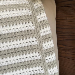 CROCHET PATTERN | Sasha's Stripes Crochet Baby Blanket | Crochet Blanket Pattern, Crochet Baby Blanket, Modern Crochet image 5