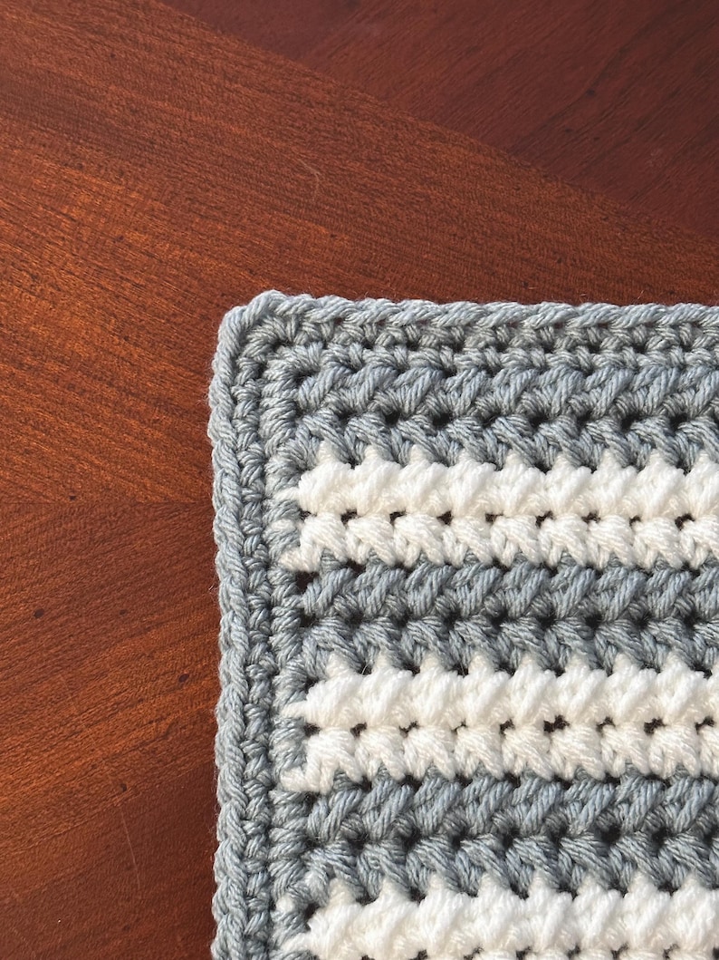 CROCHET PATTERN | Sasha's Stripes Crochet Baby Blanket | Crochet Blanket Pattern, Crochet Baby Blanket, Modern Crochet image 6