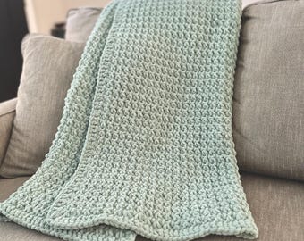 CROCHET PATTERN | Stonebrook Crochet Blanket | Crochet Blanket Pattern, Modern Crochet