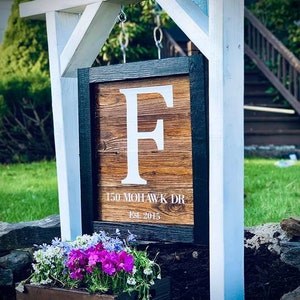 House Numbers, Hanging Yard Sign, Handmade sign, Personalized Address Sign, Handmade Address Sign, Hanging Address Sign, Custom Yard Sign