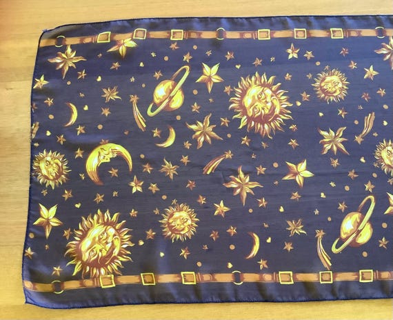 Long, rectangular, blue tones,and solar system pa… - image 3