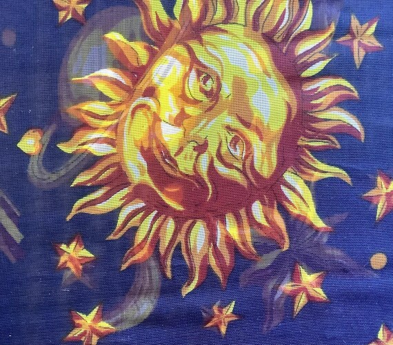 Long, rectangular, blue tones,and solar system pa… - image 4