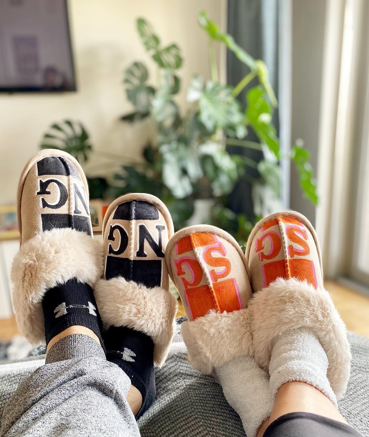 UGG x LV Monogram Slippers from charm-luxury