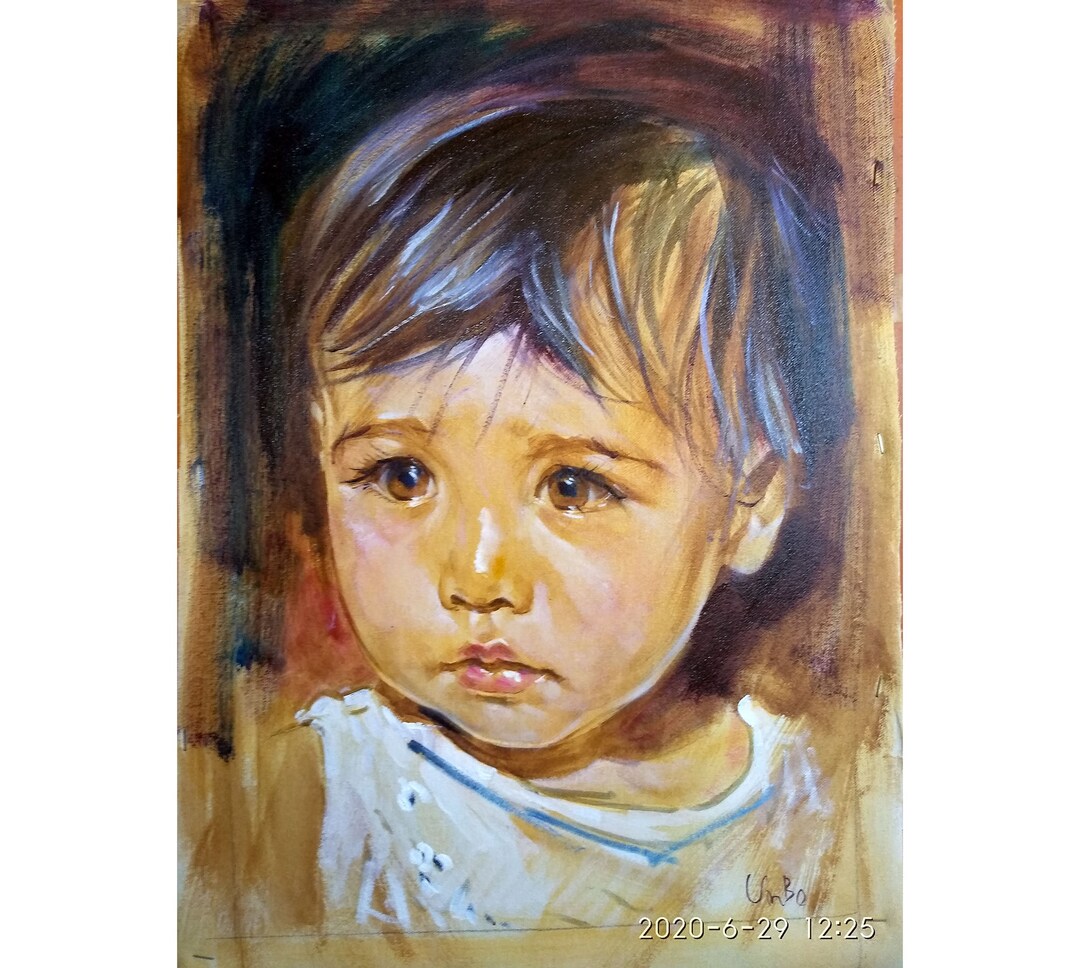 Custom Portrait Oil on Canvas Painting Original Art Commission by ...