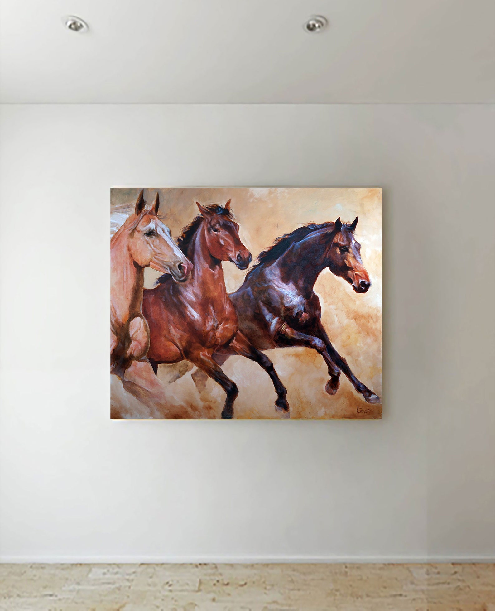 Horse Painting Large Original Art Commission Extra Large Oil Etsy
