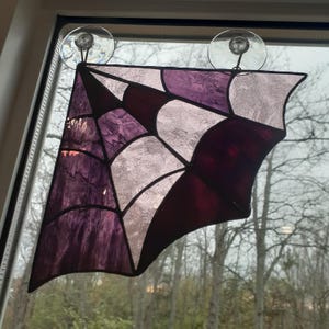 Spider Web Suncatcher | Stained Glass Web