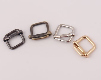 6pcs tri-glide slider,16mm metal adjustable pin buckles,antique brass strap buckles belt buckle tri bar buckles,goldsilverblack for choice