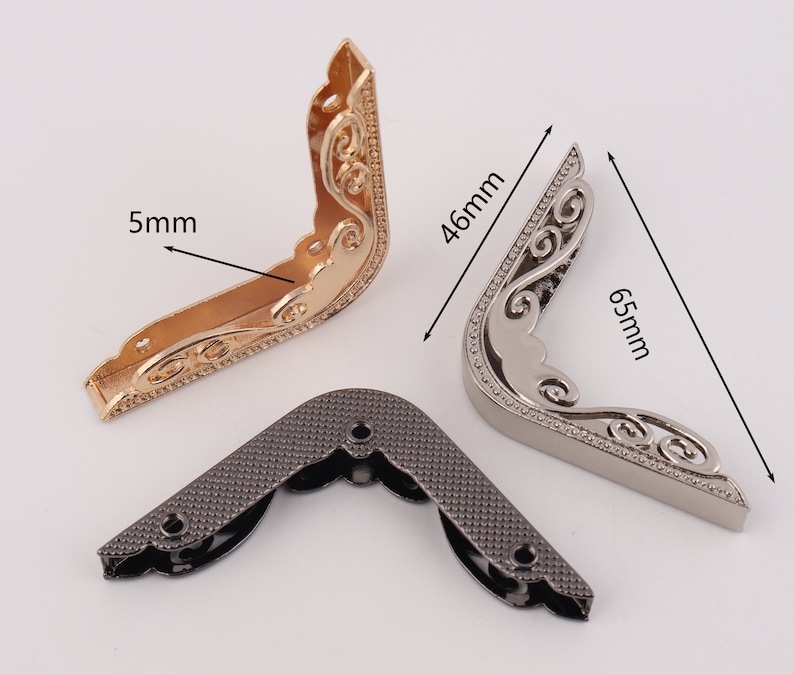 46mm Bag Corners Decorative Bag Corner Protector Embossed Etsy