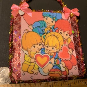 Rainbow brite and color kids together for Valentine’s Day ornament decoration.