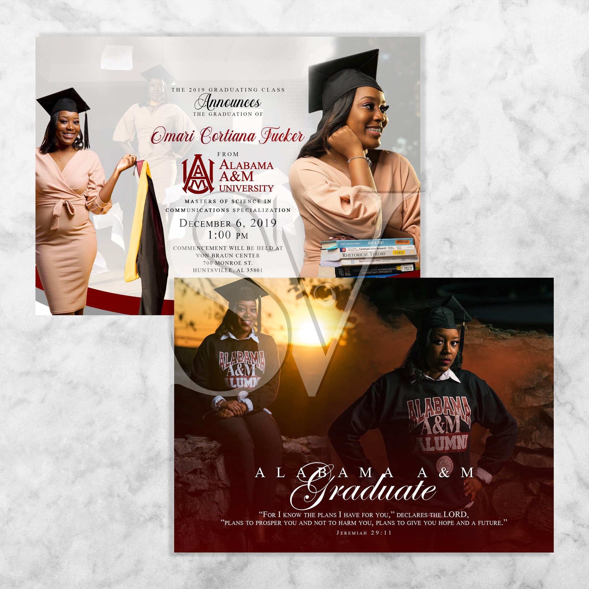 Custom Graduation Invitation - Grad Invite - Thank You Card - Save the ...