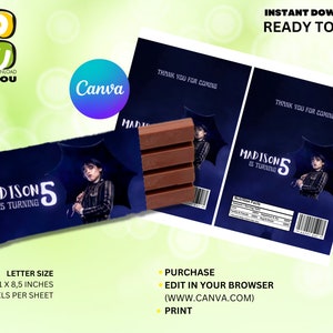 Candy Wrappers Editable, Kit Kat Wrapper