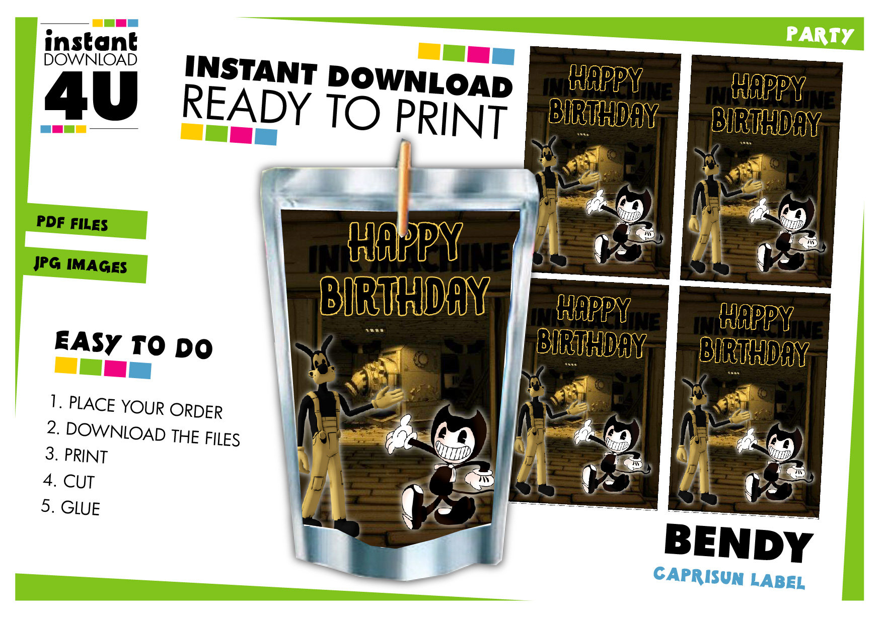 DOWNLOAD 20 Posters Bendy and the Ink Machine With and Without