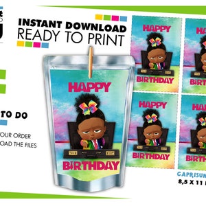 Boss Baby Digital Capri Sun Juice Pouch Wrapper, Boss Baby Digital Capri Sun Juice Pouch Wrapper