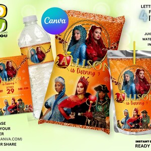 Geburtstagsfeierbevorzugungen Bundle bearbeitbar, Party bearbeitbares Bündel, bearbeitbares Canva Bündel