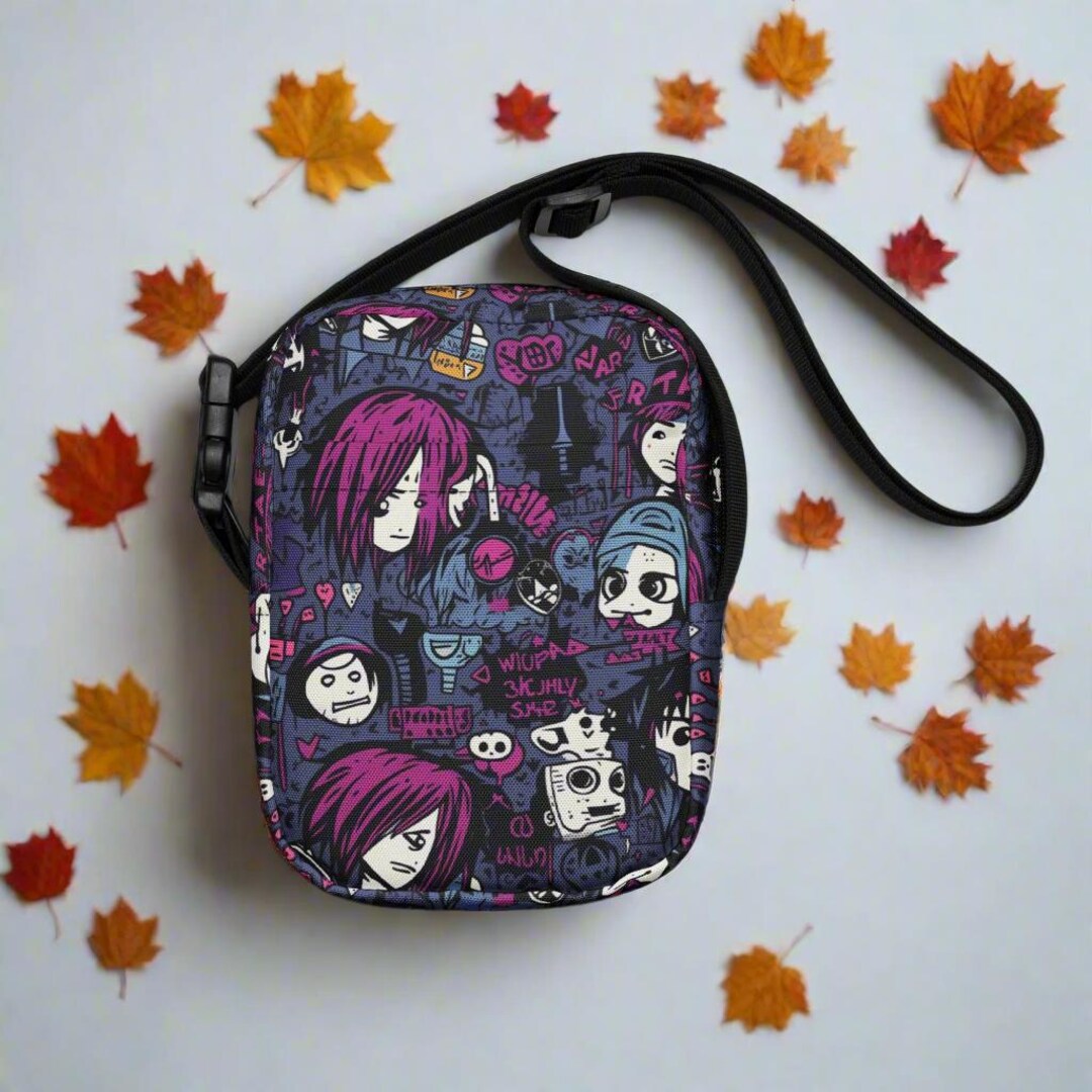 Emo Drawstring Bag Emo Doodles | Crossbody Bag - Etsy
