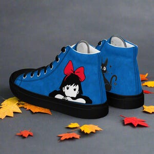 Kiki Red Bow | Women & Girls High Top Sneakers