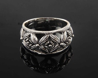 Fashion for Guys,Woman ring,Vintage ring,Anniversary ring Solid 925 Sterling Silver Rings for Men Rustic Mens Rings,Mens Alchemy Ring
