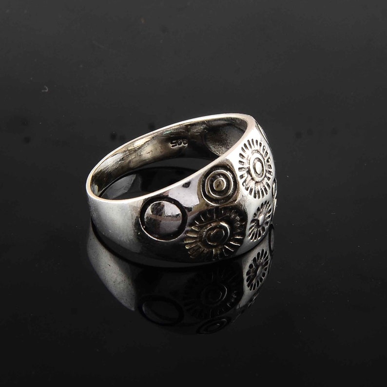 Fashion for Guys,Woman ring,Vintage ring,Anniversary ring Solid 925 Sterling Silver Rings for Men Rustic Mens Rings,Mens Alchemy Ring