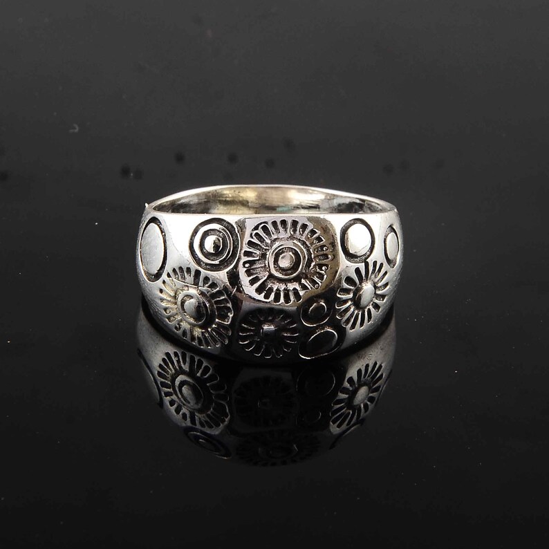 Fashion for Guys,Woman ring,Vintage ring,Anniversary ring Solid 925 Sterling Silver Rings for Men Rustic Mens Rings,Mens Alchemy Ring