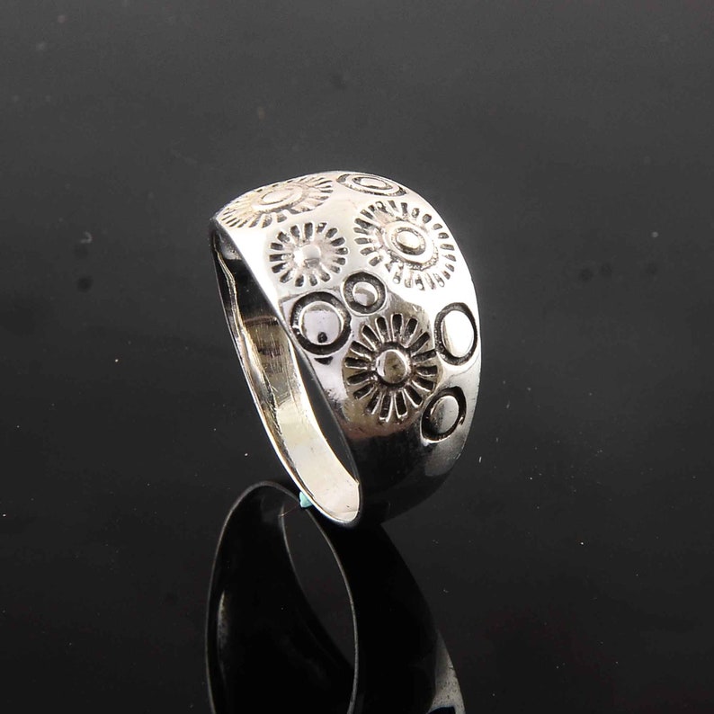 Fashion for Guys,Woman ring,Vintage ring,Anniversary ring Solid 925 Sterling Silver Rings for Men Rustic Mens Rings,Mens Alchemy Ring