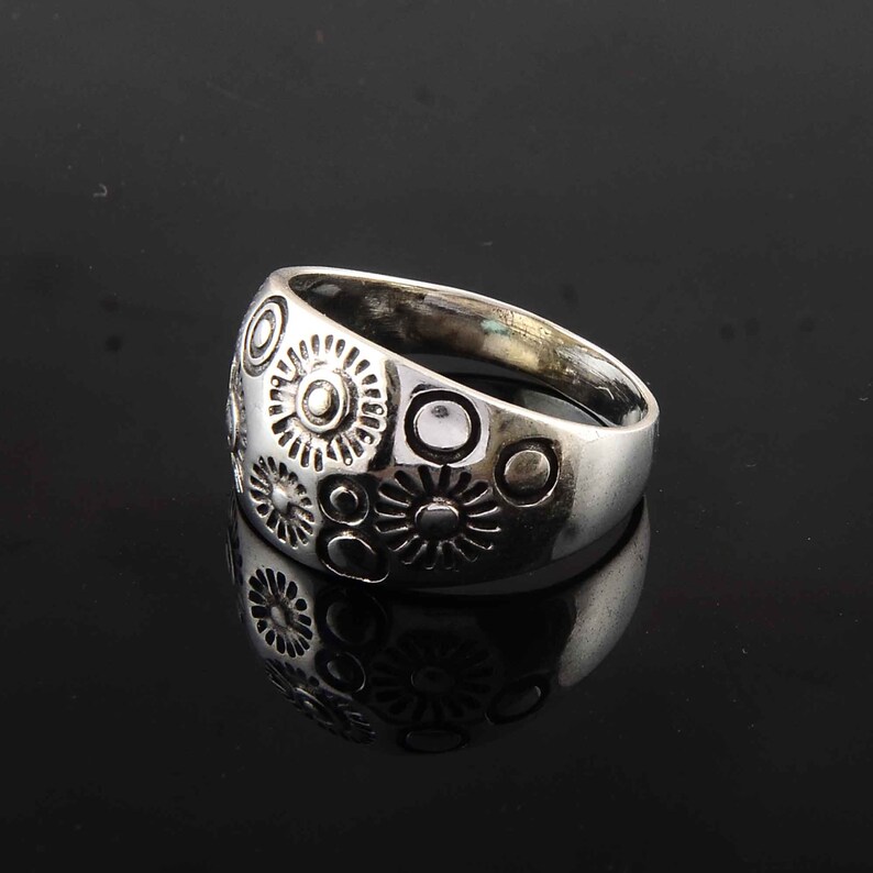 Fashion for Guys,Woman ring,Vintage ring,Anniversary ring Solid 925 Sterling Silver Rings for Men Rustic Mens Rings,Mens Alchemy Ring