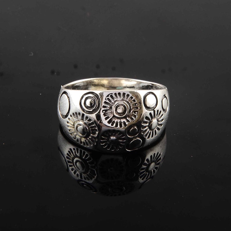 Fashion for Guys,Woman ring,Vintage ring,Anniversary ring Solid 925 Sterling Silver Rings for Men Rustic Mens Rings,Mens Alchemy Ring