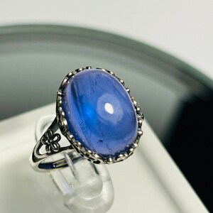 Blue fluorite ring sales