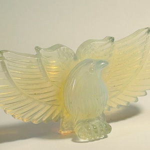 Eagle With Spread Wings Opalite Ornament - Crystal Eagle - Spirit Animal - Opalite Gift