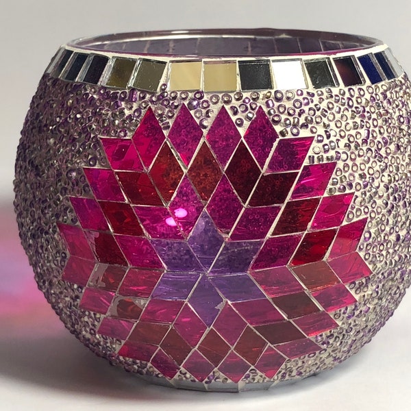 Mosaic Candle Holder Etsy UK