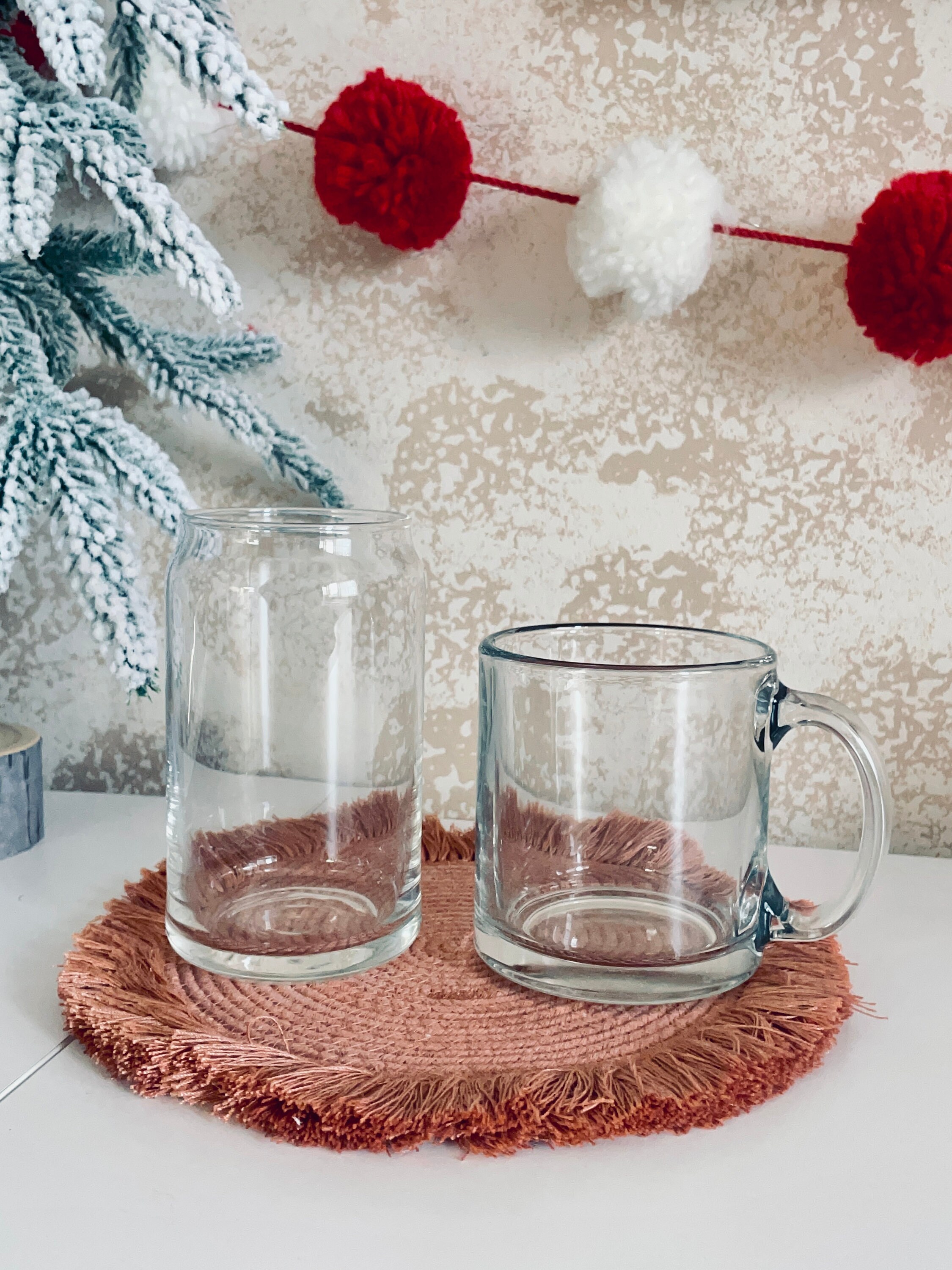 Daisy Flower Glass Cup, Iced Coffee Cup, Aesthetic Glass Cup, Beer Can Cup,  Happy Faces 