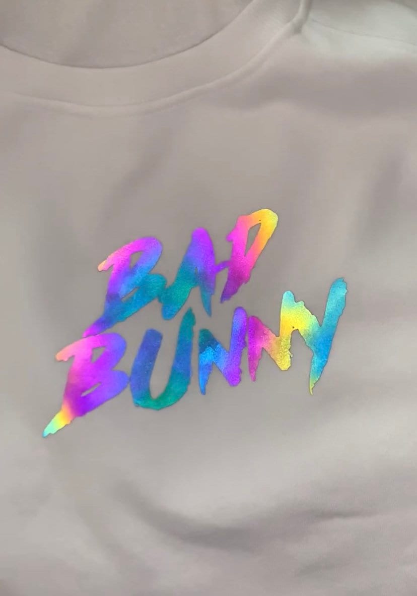 Bad Bunny Reflective Sweatshirt Benito Dakiti Bad Bunny Etsy