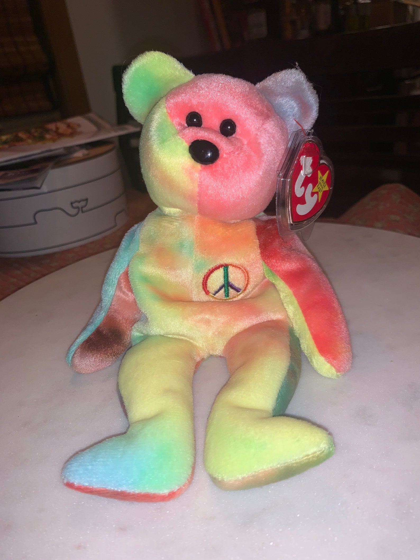 Ty Beanie Baby Peace Bear Mint Condition Mint Tags 8000 OBO | Etsy