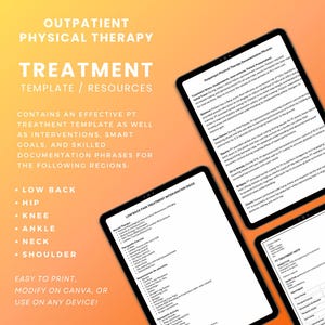 Ambulante Physiotherapie Behandlung Vorlage / Ressourcen