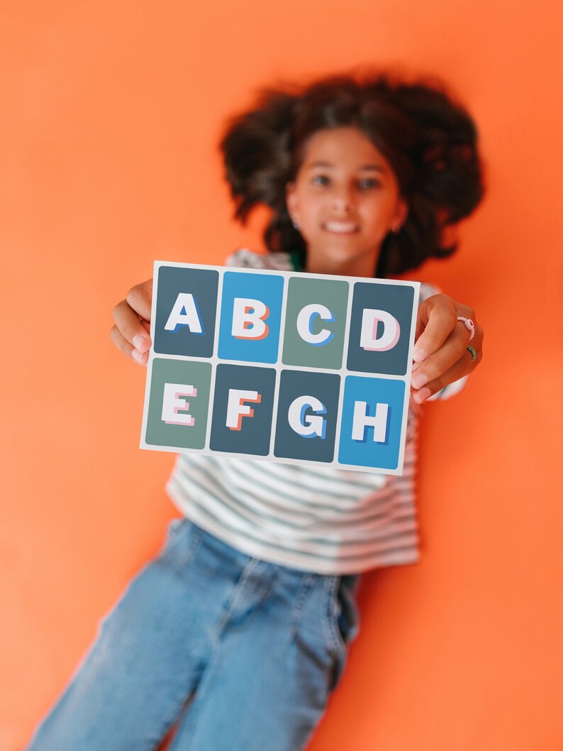 Colorful Alphabet Digital Download Etsy