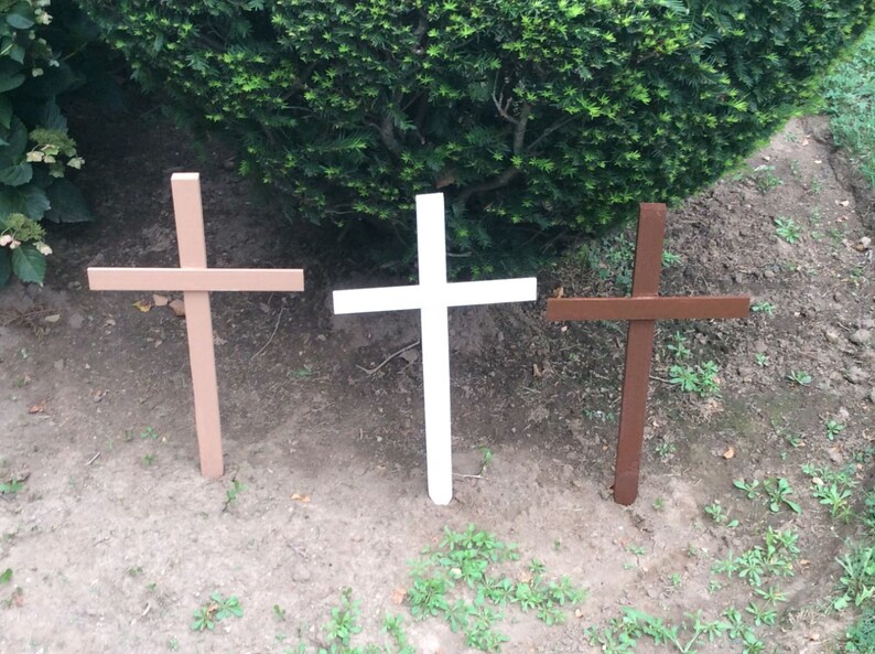 Memorial Cross Cross for Grave Wooden Cross Roadside Etsy