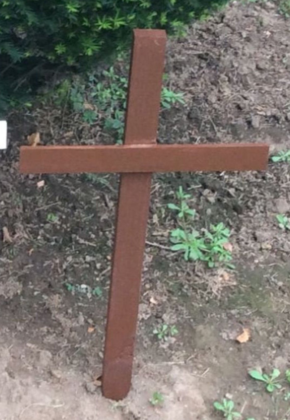 Memorial Cross Cross for Grave Wooden Cross Roadside Etsy