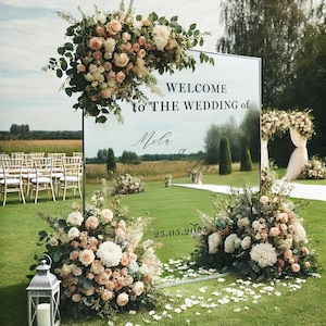 Panneau de bienvenue - mariage | Panneau de bienvenue mariage | autocollants en vinyle