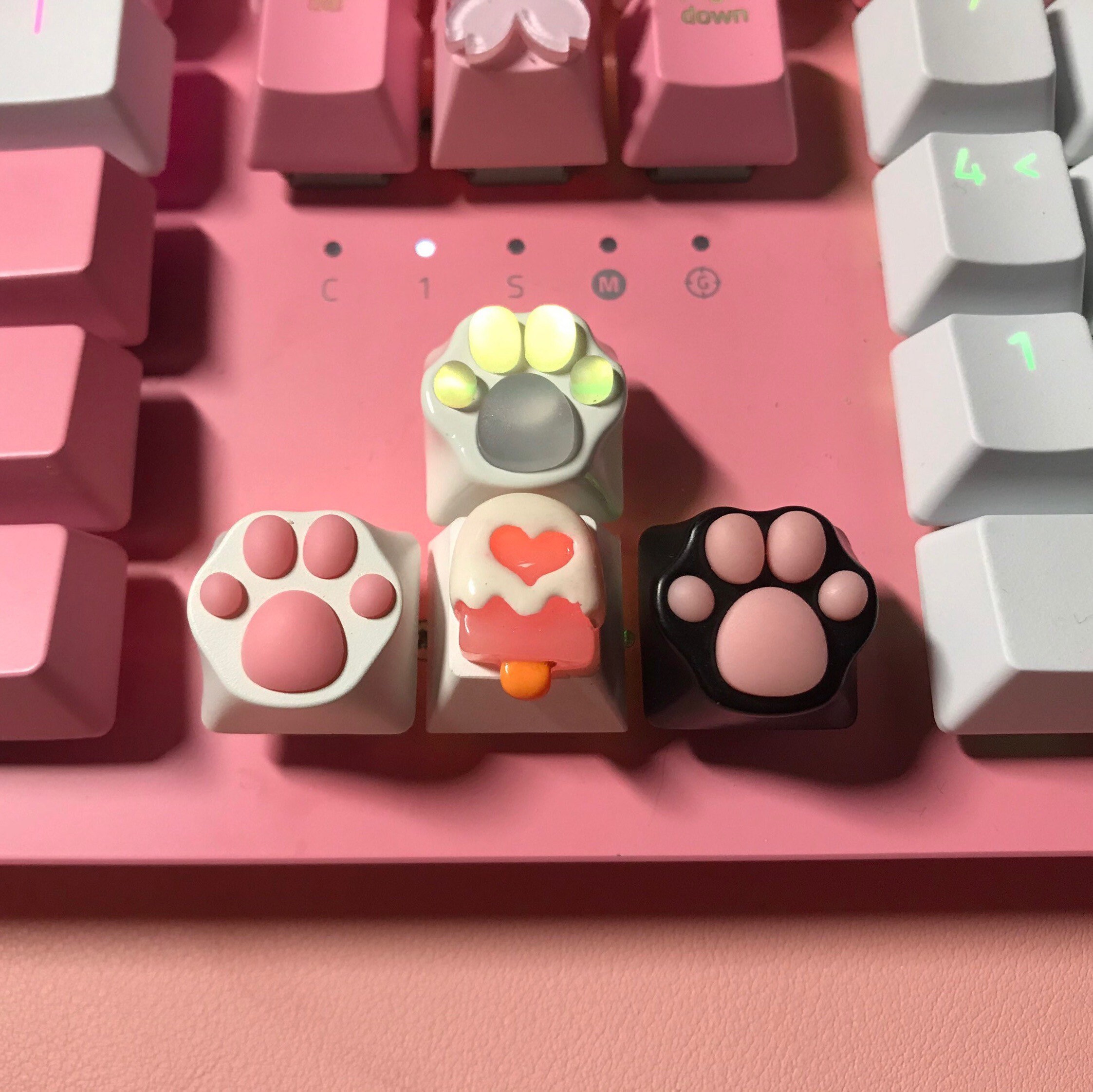 Aluminium Cat Paw Keycaps Etsy