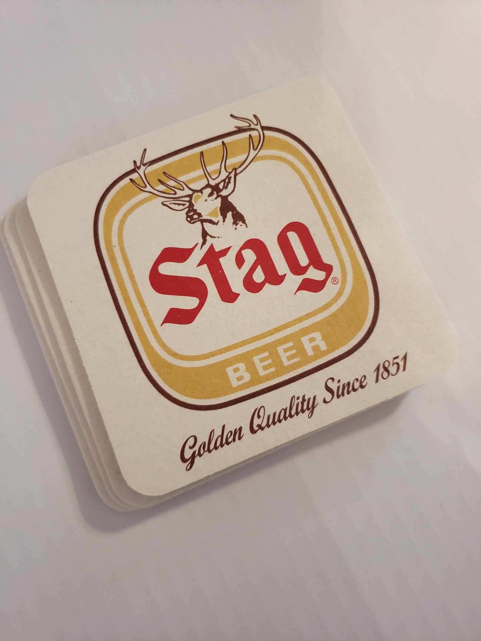 Stag Beer Bar Coasters Etsy