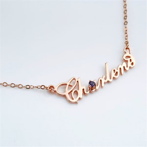 Name personalisierte Halskette, 925 Sterling Silber Anhänger, Valentinstag Geschenk, hochwertiger Anhänger, eigener individueller Schmuck