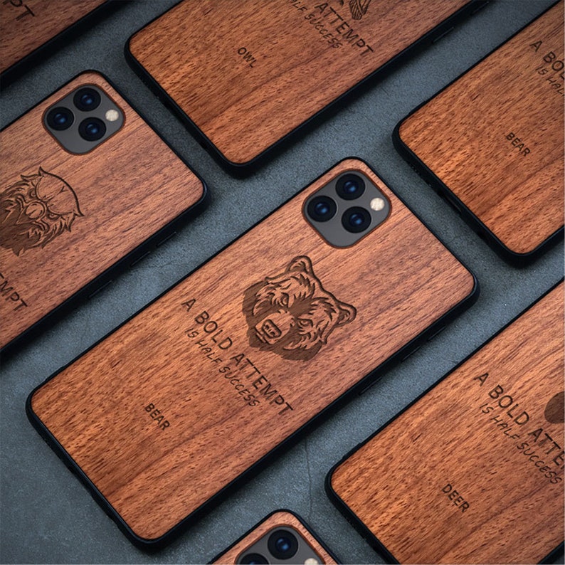 Iphone 11 Case Custom Wooden Phone Case With Inlay for Etsy