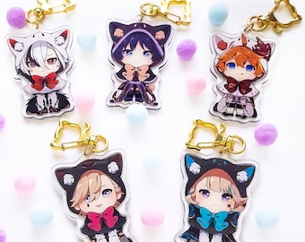 Genshin Impact Fatui Characters Hoodie Charms