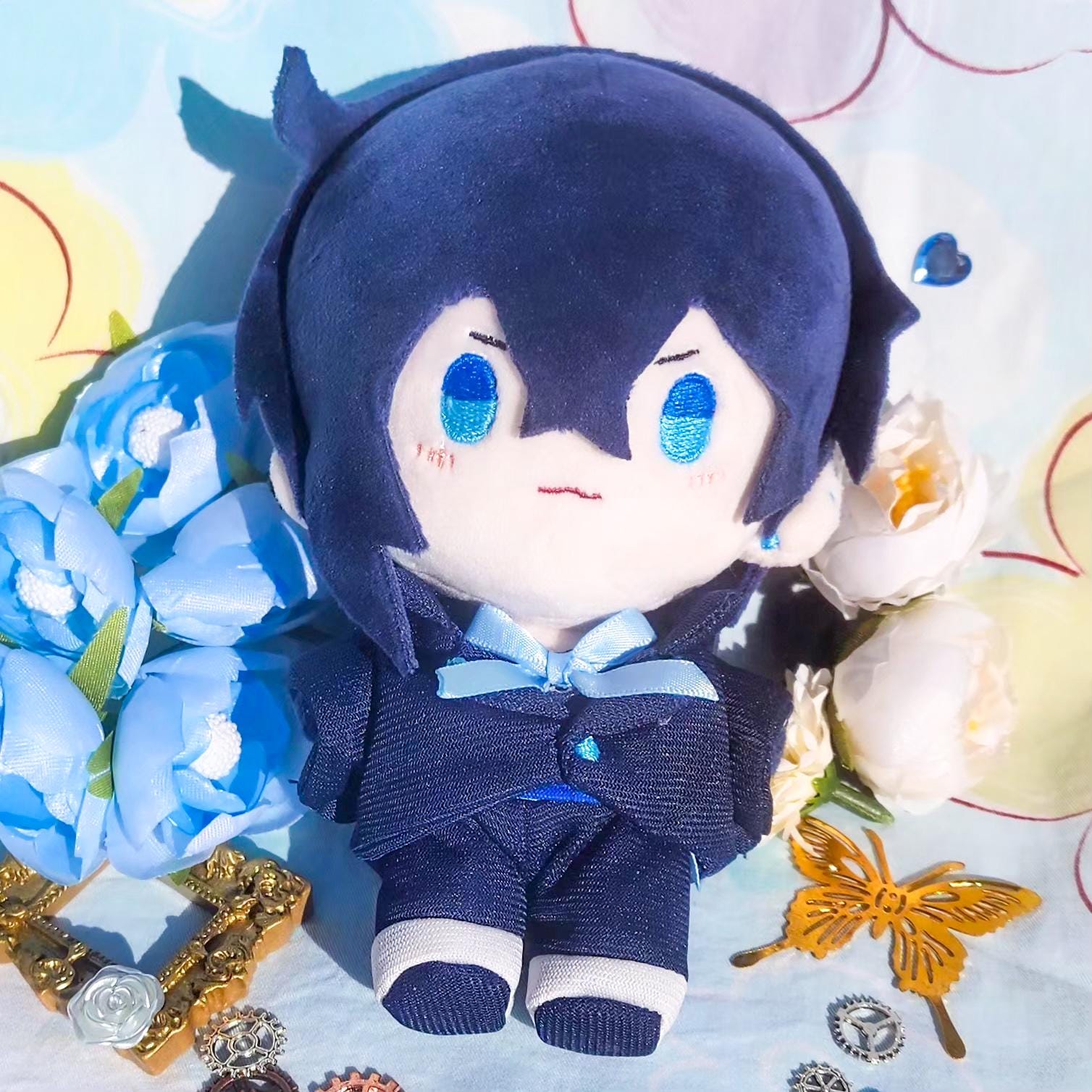 VA-11 Hall-A　ジル＆ディナぬいぐるみ＋メタルピンバッジセット VA-11 Hall-A ジル＆ディナぬいぐるみ＋メタルピンバッジセット VA-11