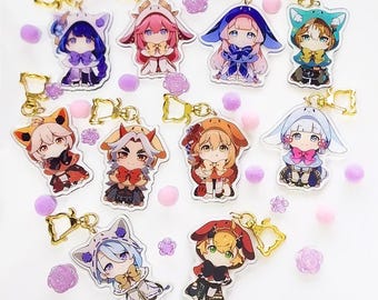 Genshin Impact Inazuma Characters Hoodie Charms