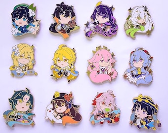 Genshin Impact Enamel Pins
